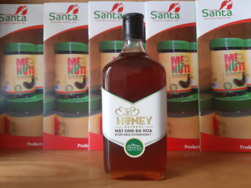 Santa multi-flower honey - 600ml glass bottle
